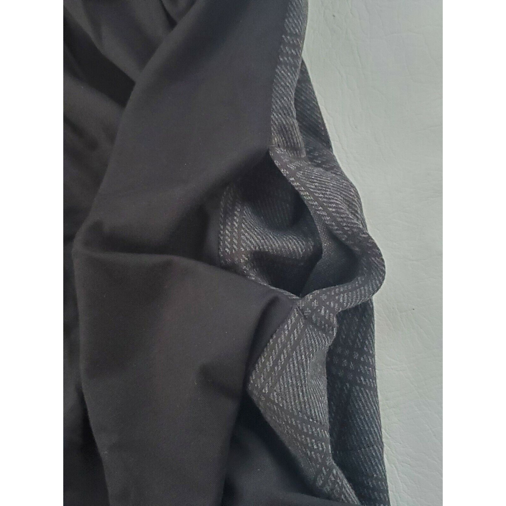 J Jill Women’s Scoop Neck ShortSleeve Plaid Black Grey ShifDress Pockets Size XS - Picture 5 of 6